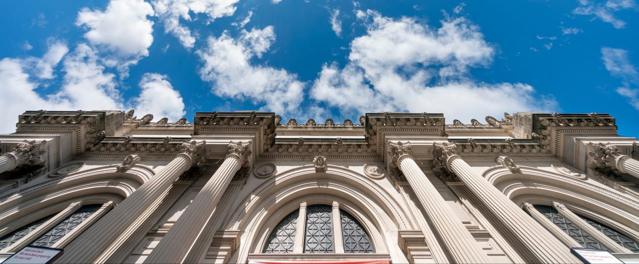 Upward view of The Met